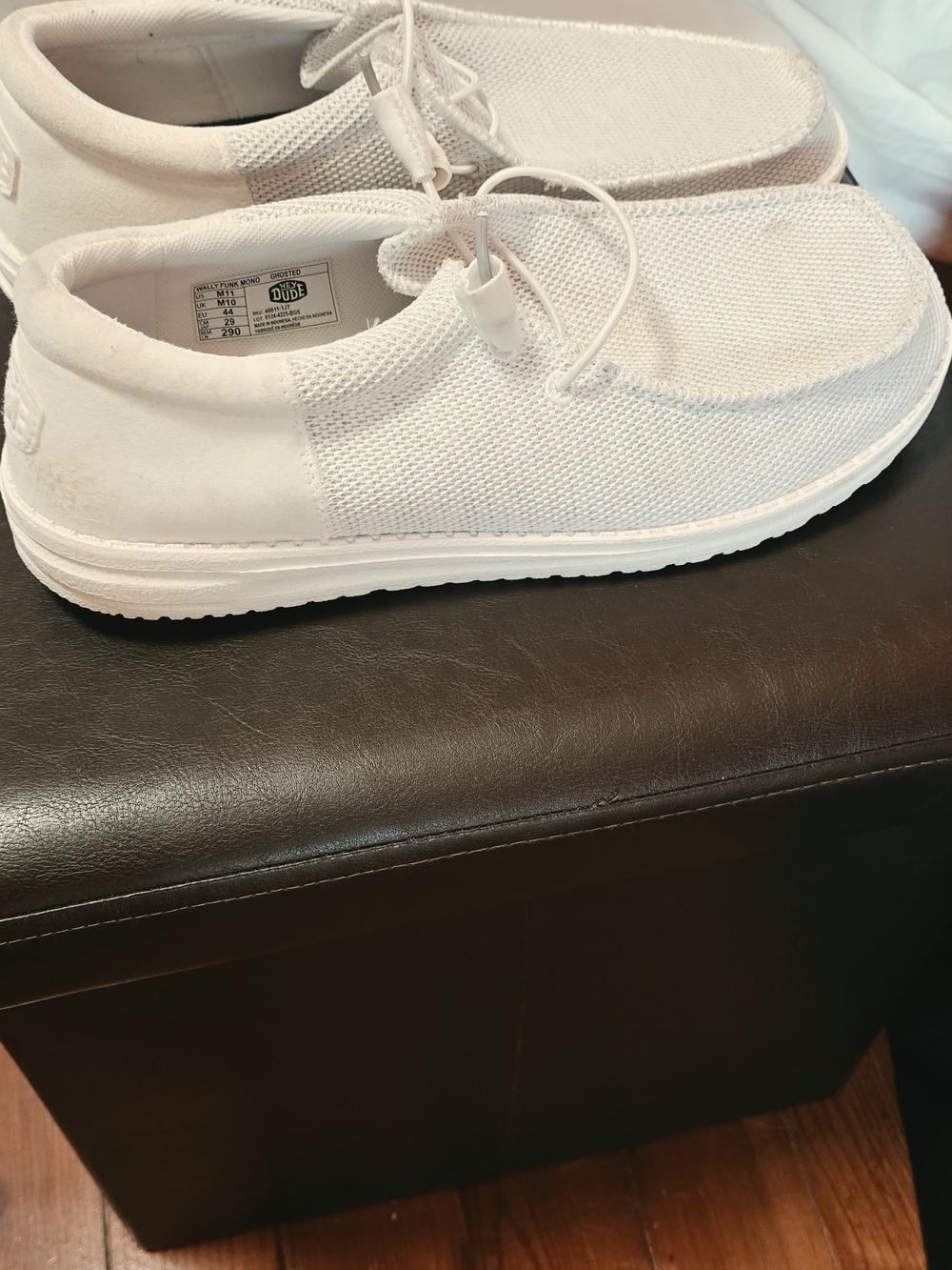 Hey Dude Wally Sox Slip-On Shoes in White